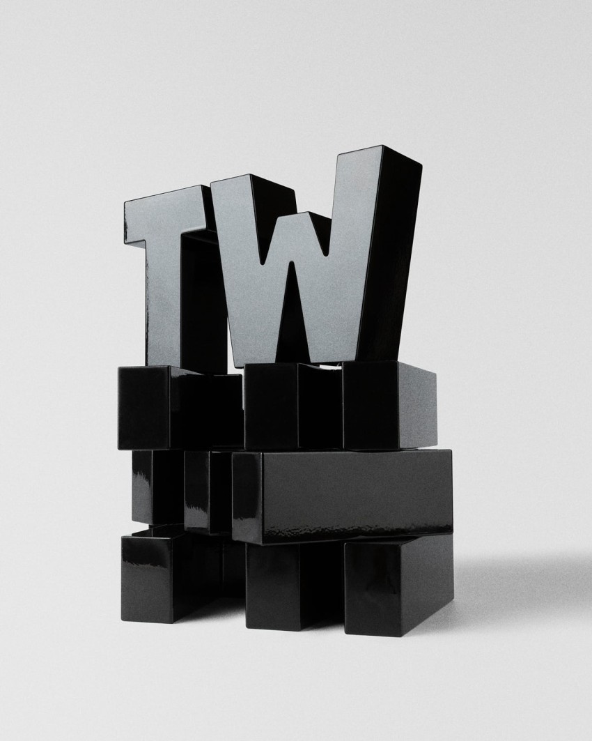 TextilWirtschaft Forum 2026 trofee zwart TW typografisch