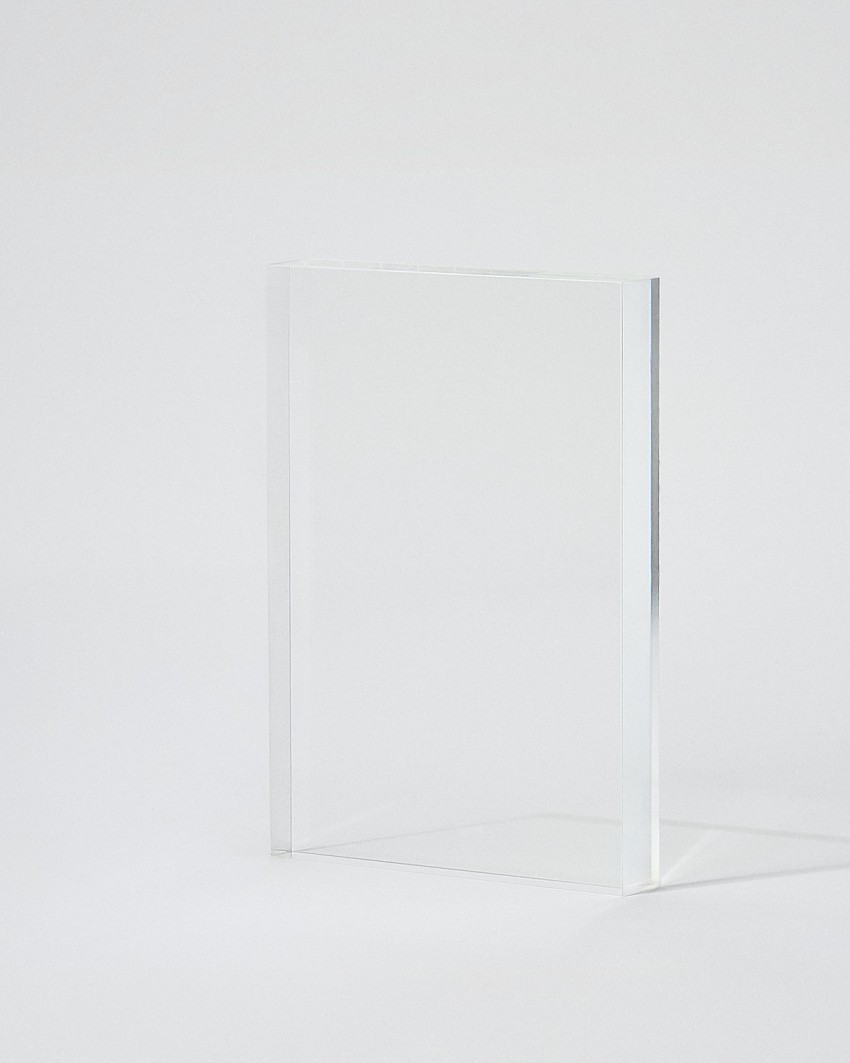 Acryl plaquette in rechthoekig VITRA CUSTOM A5-formaat om te personaliseren